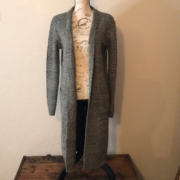 🍀 Mono B - Open Front Long Line Knit Cardigan 🍀 - Picture 2 of 4